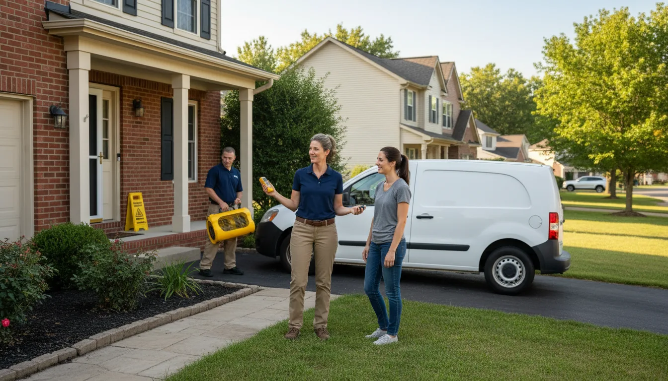 Water restoration image for Dehumidification And Cleanup Services in Manquin, VA